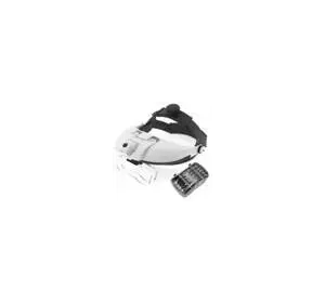 Лупа-очки бинокулярная с led-подсветкой MG82000M (1x, 1.5x, 2.0x, 2.5x, 3.5x, комбинирование)