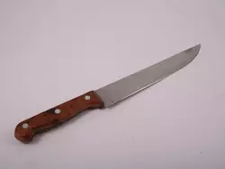 Нож кухонный металлический 30 см (коричневый)