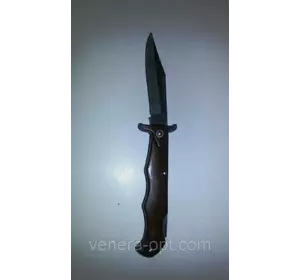 Нож раскладной темно коричневая ручка фигурный