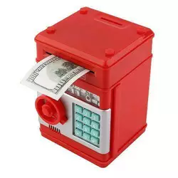 Электронная копилка "сейф банкомат" Number Bank с кодовым замком и купюроприемником