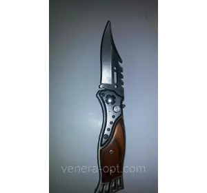 Нож раскладной коричевая ручка