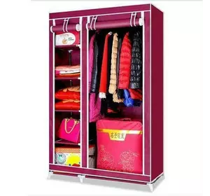 Тканевой шкаф для одежды Clothes Rail With Protective Cover №28109