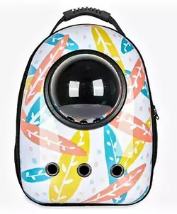 Космический рюкзак для переноски домашних животных CosmoPet с иллюминатором. Кокос