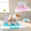 Туалет-рамка для собак под пеленку с сеткой столбиком для собак (10)