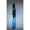 Нож раскладной синяя ручка