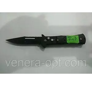 Нож раскладной черный 4-45