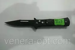 Нож раскладной черный 4-45