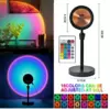 Проекционная разноцветная RGB LED лампа Sunset Lamp с эффектом заката с пультом, светильник заката/рассвета, 1