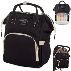 Сумка для мам, уличная сумка для мам и малышей, модная многофункциональная   TRAVELING SHAR Черный