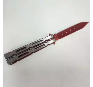 Нож бабочка прямая с дырками К-2