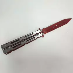 Нож бабочка прямая с дырками К-2