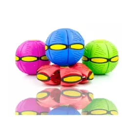 Складной игровой мячик Flat Ball Disc складной мяч-трансформер для активных игр на природе и дома(бе