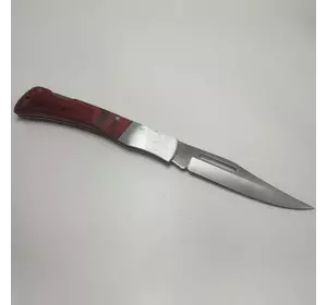 Розкладной нож коричневая металлическая ручка