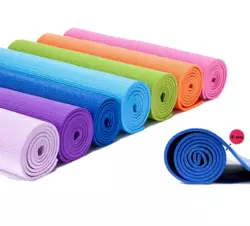 Коврик для йоги и фитнеса спортивный каремат для тренировок и для занятий спортом Разные цвета