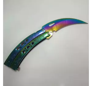 Нож бабочка цветной