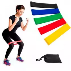 Набор резинки для фитнеса Fitness, резиновый ленточный эспандер для тренировок, резиновые петли (5 шт./уп.)