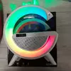 Настольная лампа, ночник RGB 3-in-1 HM-3130 Rainbow Light-Wireless Charger-Speaker с беспроводной зарядкой(24)