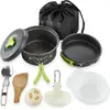 Набор посуды MalloMe Camping Cookware Mess Kit Gear для кемпинга