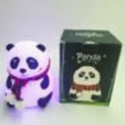 Силиконовый детский ночник Панда 7LED цветов аккумуляторный USB светильник игрушка 3D TOYS LAMP
