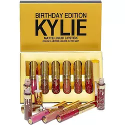 Набор жидких матовых помад Kylie Birthday Edition, 6 цветов