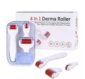 Мезороллер для лица и тела 4 в 1 Derma Roller (дермороллер)