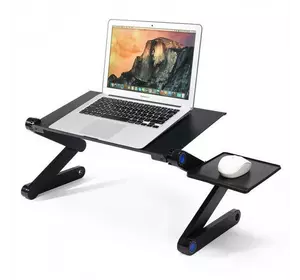 Столик для ноутбука с охлаждением Laptop Table T8, 2 кулера, материал - сплав алюминия