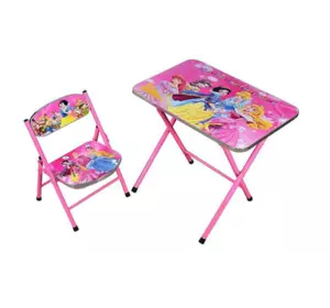Детский складной столик и стул Bambi A19-MERM принцессы дисней