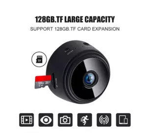 Мини IP Wi-Fi FTV камера A9 черная/ Ночное видение