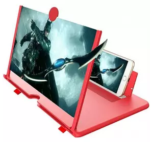 Увеличительная подставка 3D для экрана телефона Красный 10 дюймов
