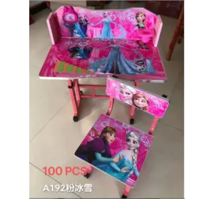 Детская парта со стульчиком, Розовый. дисней принцессы (1)