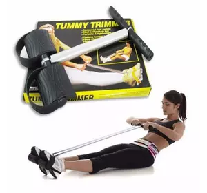 Домашний тренажер - эспандер с пружиной для мышц груди, пресса, рук и ног Tummy Trimmer Фитнес упражнения дома
